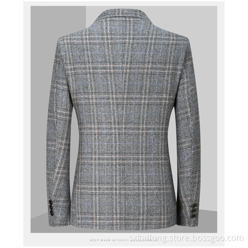 Men's Check Suits High Quality